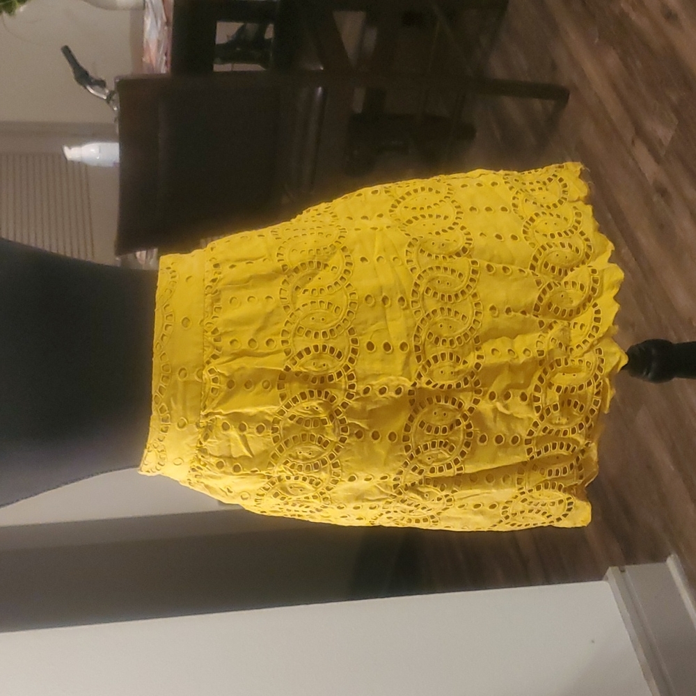I.N.C. yellow skirt size 16
